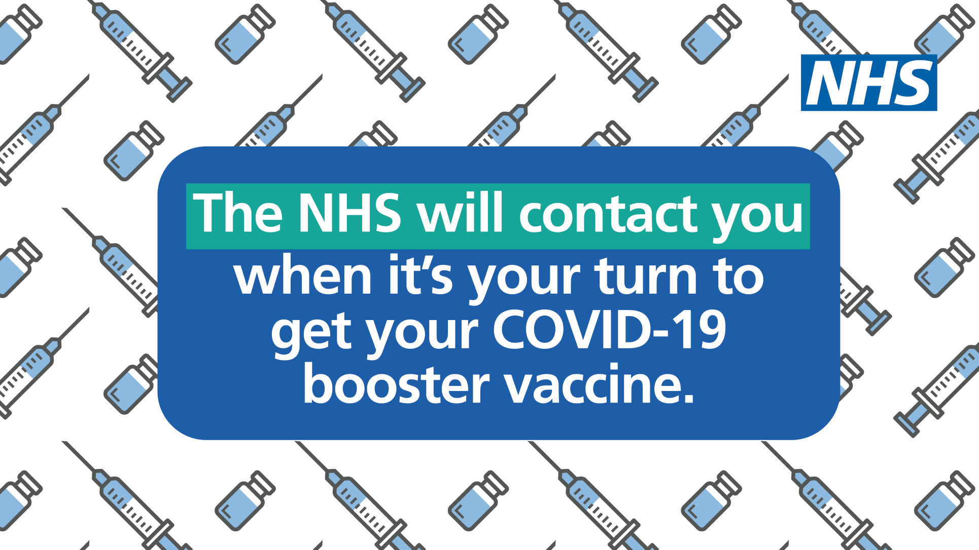 NHS to offer booster booking to every adult by end of December